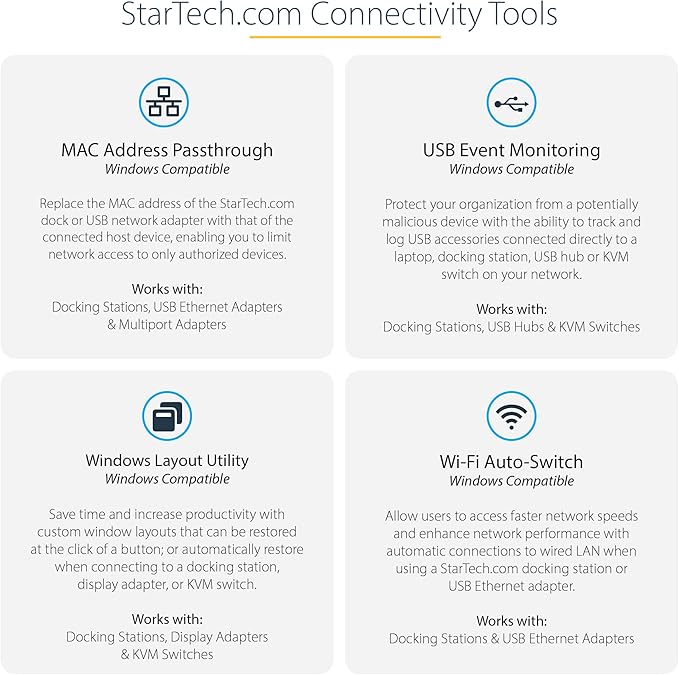 StarTech.com USB-C Triple Monitor Docking Station for MacBook Pro / Air M1 M2 M3 M4 & Windows, Universal 4K HDMI DP Dock, Thunderbolt Compatible, 100W Laptop Charging