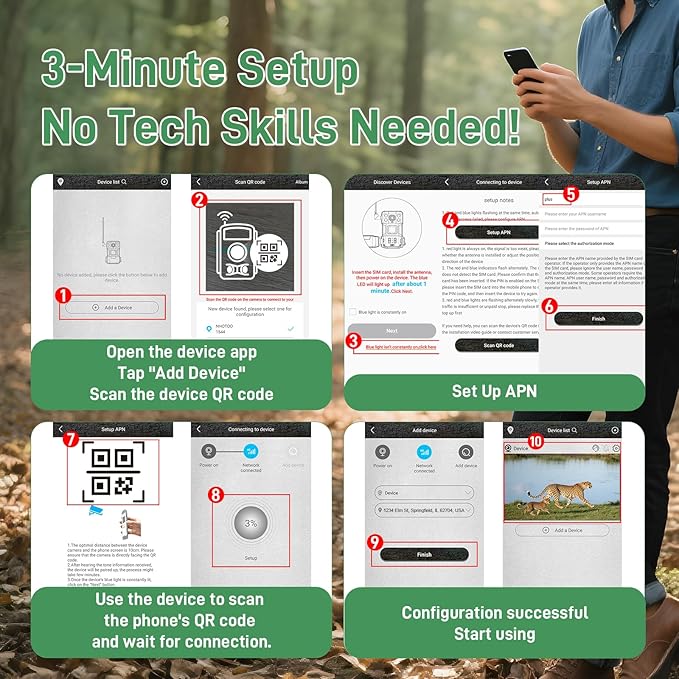 2PCS LTE IoT Data SIM Card 50GB 2 Years for Trail Camera & Security Camera,Prepaid SIM for Wildlife Camera, 3-in-1 SIM Kit with AT&T/T-Mobile/Verizon Coverage, No Contract & Auto Network Switching