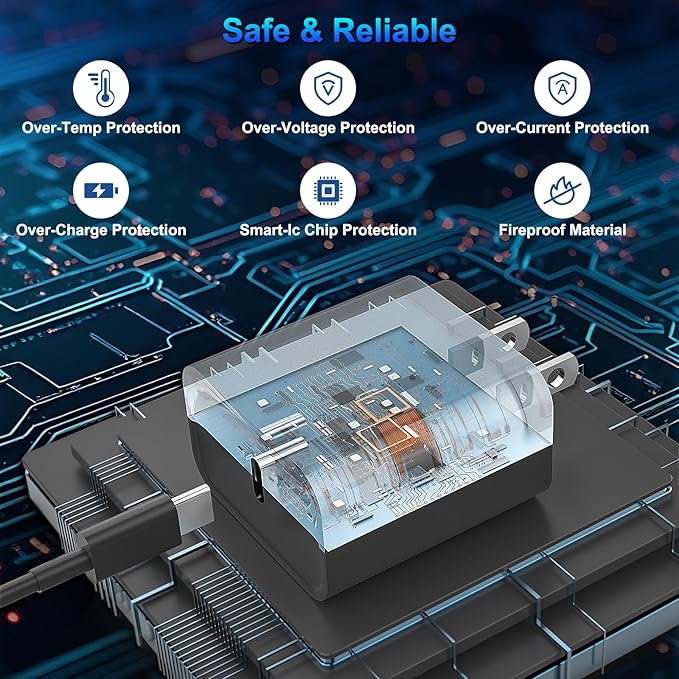 iPhone 17 16 15 Charger Fast Charging, 3 Pack PD 20W USB C Charger with 10FT Cord, USB C Cable Type C Chargers Block for iPhone 17/17 Pro/17 Pro Max/16/16 Plus/16 Pro/16 Pro Max/15/15 Pro（Black）