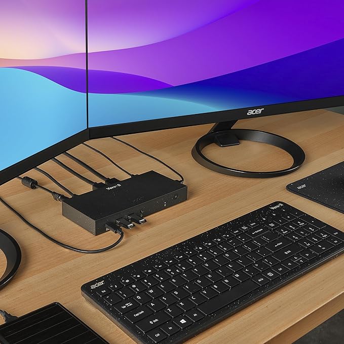 Acer Vero MST Dock M32 | 1 x USB 3.1 Gen1 Type C Data Only Port | 1 x HDMI Port | 1 x Display Port | 2 x USB 3.1 Gen 1 Ports | 1 x USB 2.0 Port | Ethernet | Requires One USB 3.1 Type-C on Computer