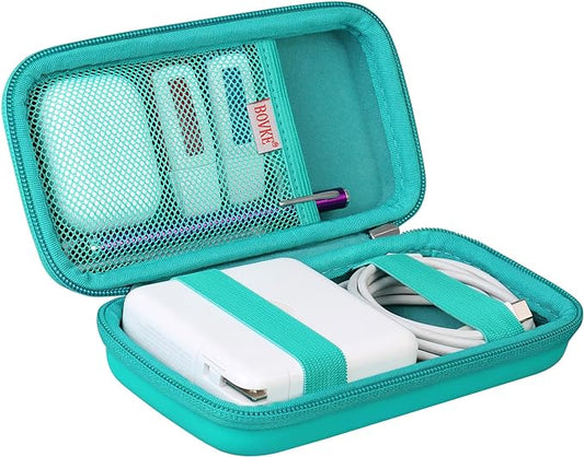 BOVKE Travel Cable Organizer Hard Protective Case