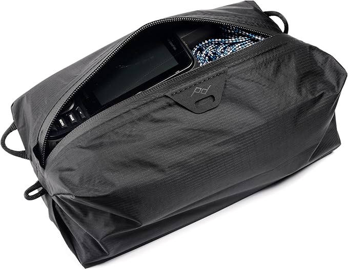 Peak Design Ultralight Terra Shell Packing Cube Bundle, Black, Travel Cubes with Strap Attachment Points and Luggage Pass Through, Zipper Opening, Travel Organizer for Men and Women, Sizes XXS, XS, S