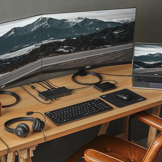 Acer Vero MST Dock M32 | 1 x USB 3.1 Gen1 Type C Data Only Port | 1 x HDMI Port | 1 x Display Port | 2 x USB 3.1 Gen 1 Ports | 1 x USB 2.0 Port | Ethernet | Requires One USB 3.1 Type-C on Computer