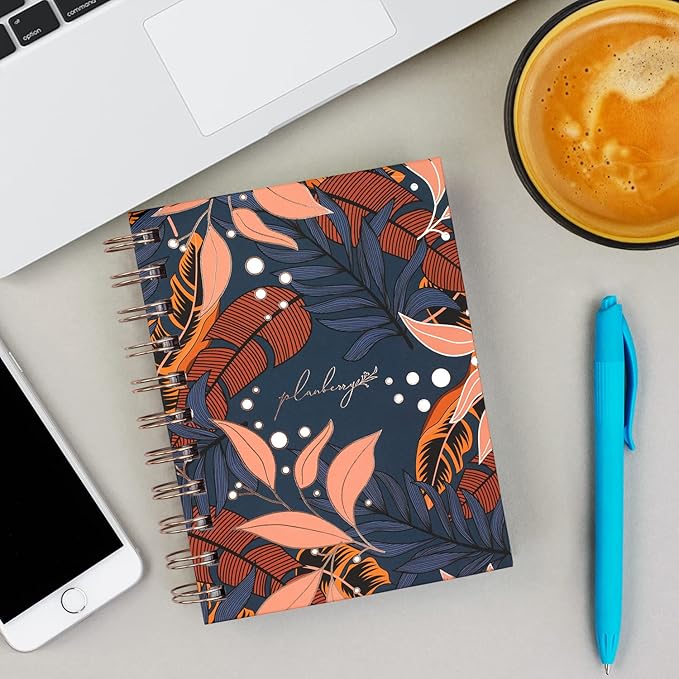 PLANBERRY Password Book Premium – Small Internet Address Organizer with A-Z Tabs – Pocket Website Password Keeper with Alphabetical Tabs – 4.7x5.7″, Hardcover (Tropical Night)