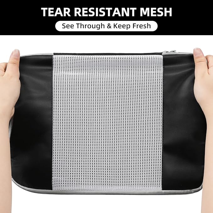 BAGAIL 6 Set/8 Set/10 Set Packing Cubes Various Sizes Packing Organizer for Travel Accessories Luggage Carry On Suitcase