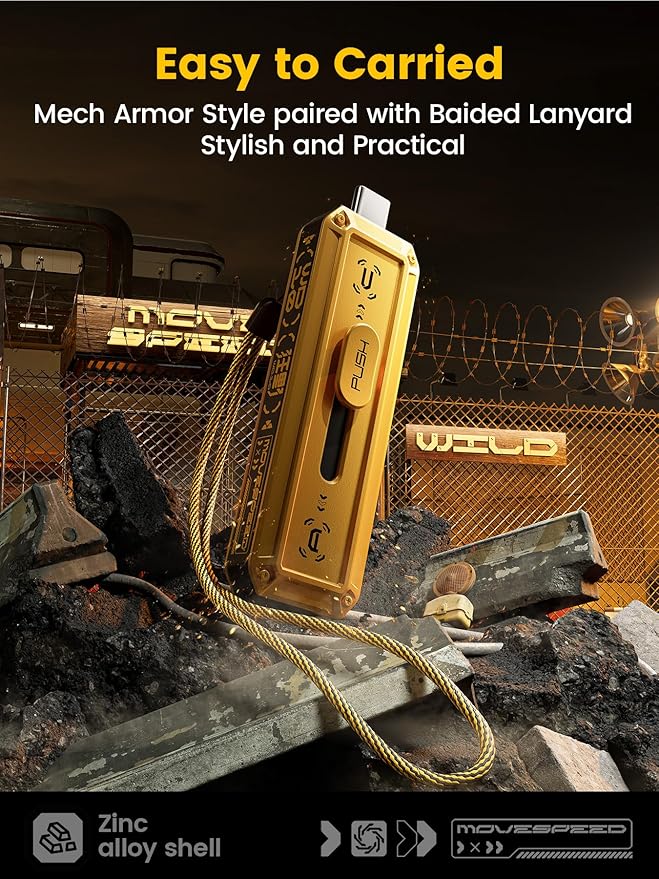 MOVE SPEED 2TB External SSD 1000MB/s Read Write Speed,USB 3.2 Gen2+USB C Flash Drive with Dual Ports, Portable SSD 3-Stage Push-Pull Design, Thumb Drive for iPhone 15/16 Series/Mac/Android Phone etc