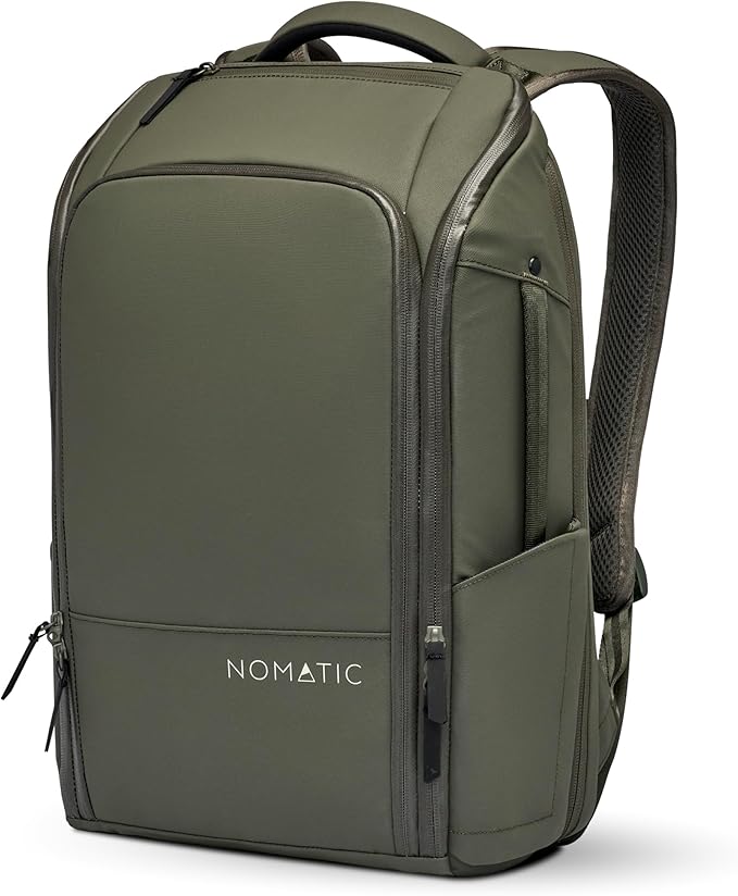 NOMATIC 14L Backpack- Carry On Backpack and Water Resistant Laptop Bag - Carry On or Business Backpack for Men and Women (Olive)