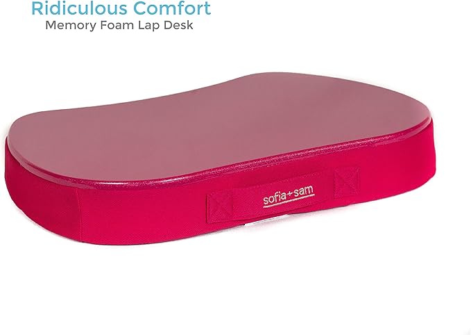 Sofia + Sam Mini Memory Foam Lap Desk Color: Pink