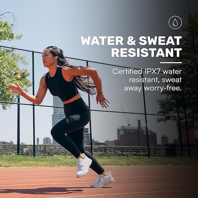 Raycon Fitness Bluetooth True Wireless Earbuds with Built in Mic 56 Hours of Battery IPX7 Waterproof Active Noise Cancellation and Awareness Mode Bluetooth 5.3 Portable Sport (Purple)