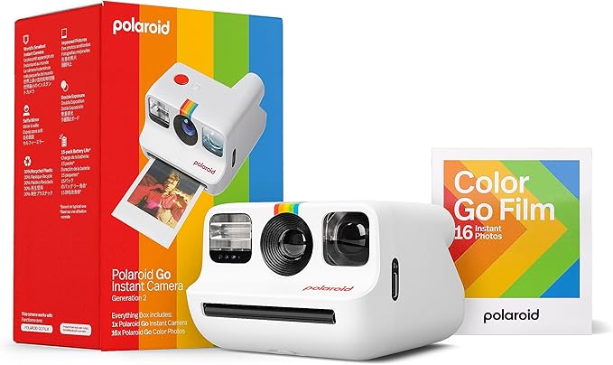 Polaroid Go Generation 2 - Mini Instant Camera + Film Bundle (16 Photos Included) - White (6282)