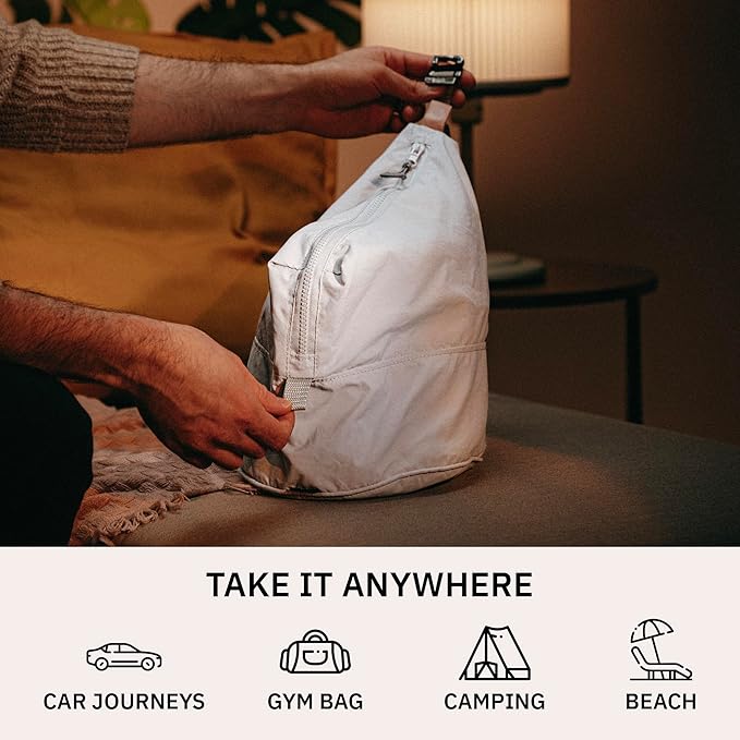 trtl Packing Pods, Oyster Grey - Packing Cubes for Travel - Organizer Bags for Luggage to Maximize Suitcase Space - Travel Packing Organizers - Includes Carry Strap - Comes with 3 Cube Sizes - 5 Pack