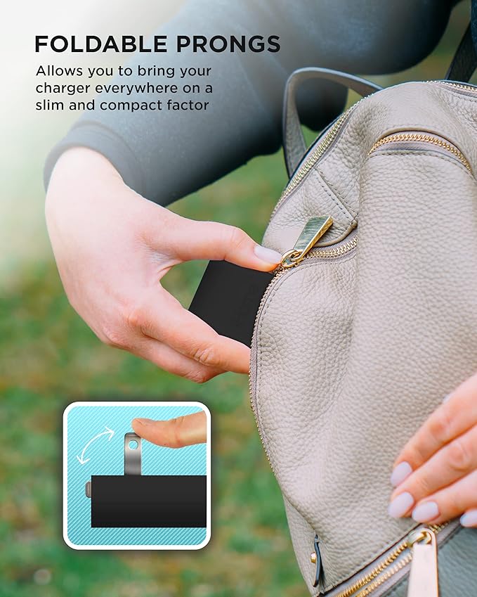 iHome USB C Charger: AC Pro 20W Multiport (1 USB-C Port, 1 USB-A Port), Flat USB Block, Dual Port USB Plug Adapter & Phone Charging Block