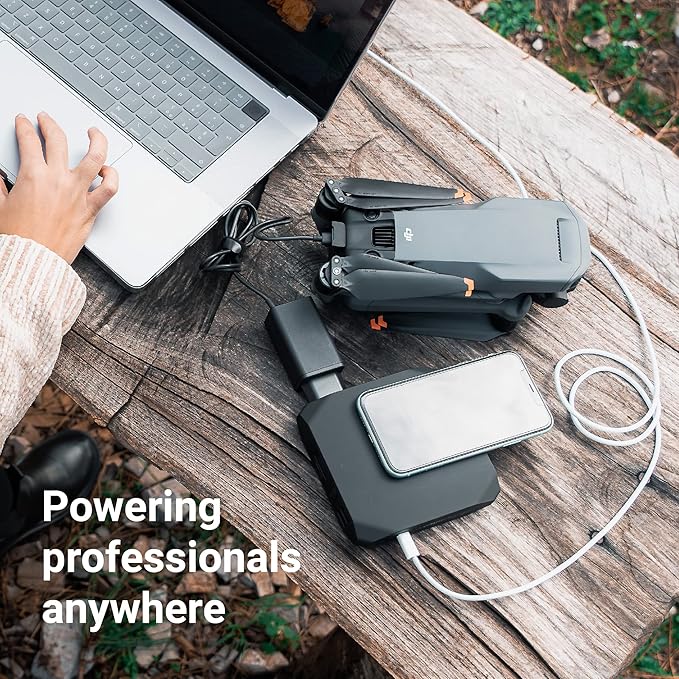 Omni 20+ Professional Premium Portable Power Bank with AC Outlet 20,000mAh/71Wh,Laptop Power Bank,Universal Charger for All Devices, Fast Charging USB-C & QC 3.0, Travel-Friendly Power Solution