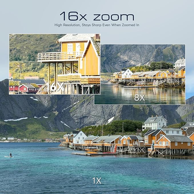 Digital Cameras for Photography with WiFi&App Control, Ture 4K&48MP Vlogging Camera for YouTube,Compact,16X Zoom Autofocus, Anti-Shake for Entry-Level User, Beginners, Macro&Wide Lens-32GB Card(Black)