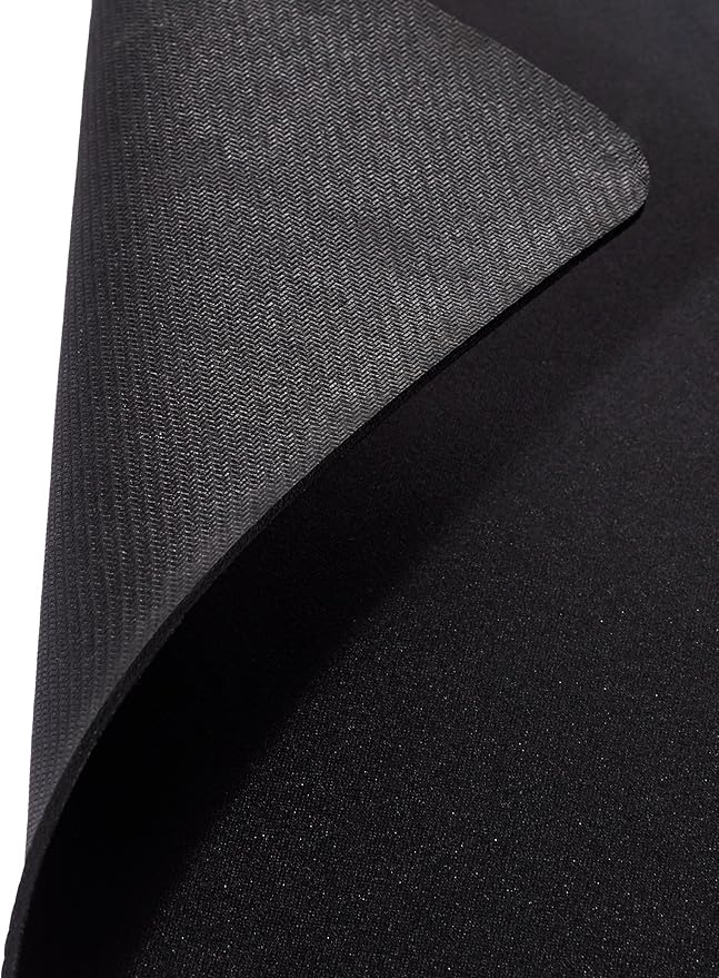 Amazon Basics Large Square Computer Mouse Pad, Cloth and Rubberized Base, 17.7L x 15.7W inches, Black