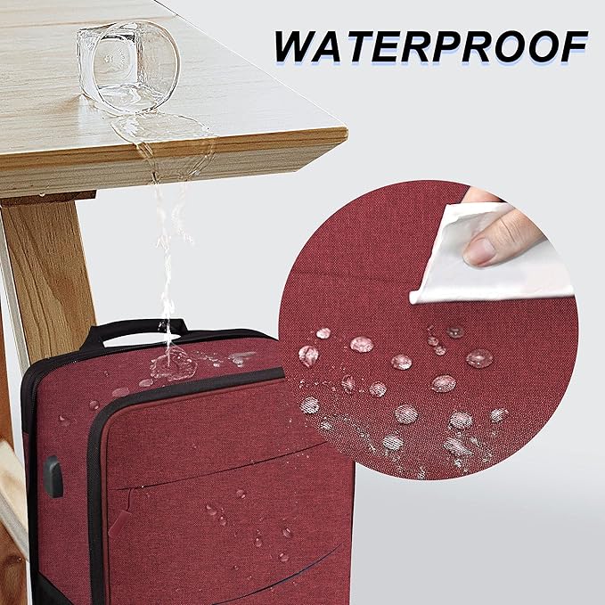 ZINZ Slim & Expandable Laptop Backpack 15 15.6 16 Inch Sleeve with USB Port, Spill-Resistant Notebooks Bag Case for Most 14-16 Inch MacBooks Surface-Books Dell HP Lenovo Asus Computers,R01D02