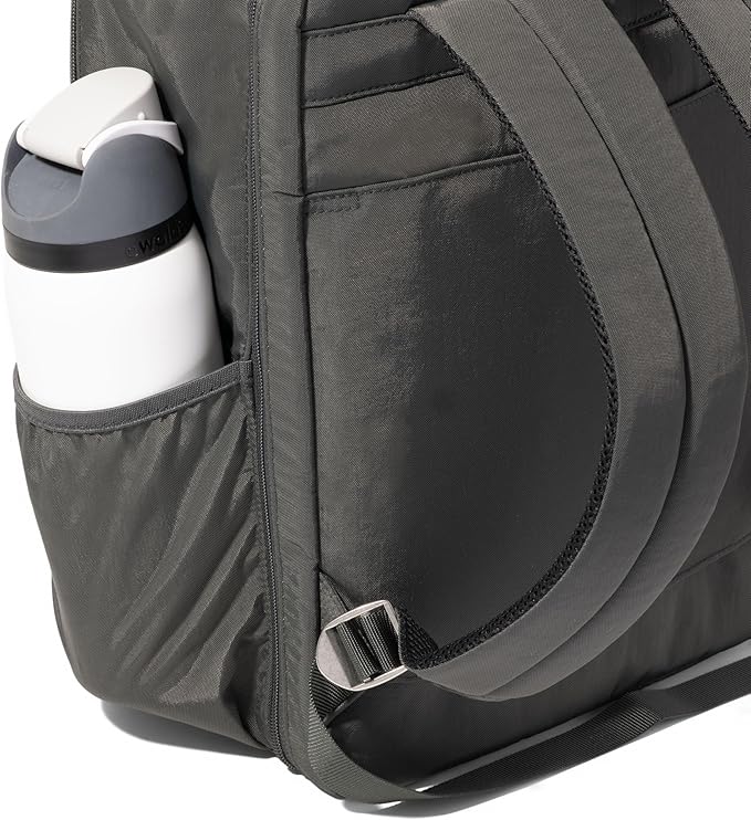 Baggallini Everyday Laptop Backpack - 11x15.5 Lightweight Water-Repellent Nylon Travel Bag w/Padded Laptop Sleeve & RFID