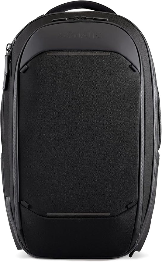 NOMATIC Navigator Travel Backpack - 32L Backpack with Laptop Compartment and 9L Built-In Expansion - Anti-Theft Carry-On Backpack for Travel - Water Resistant Travel Pack (Black)