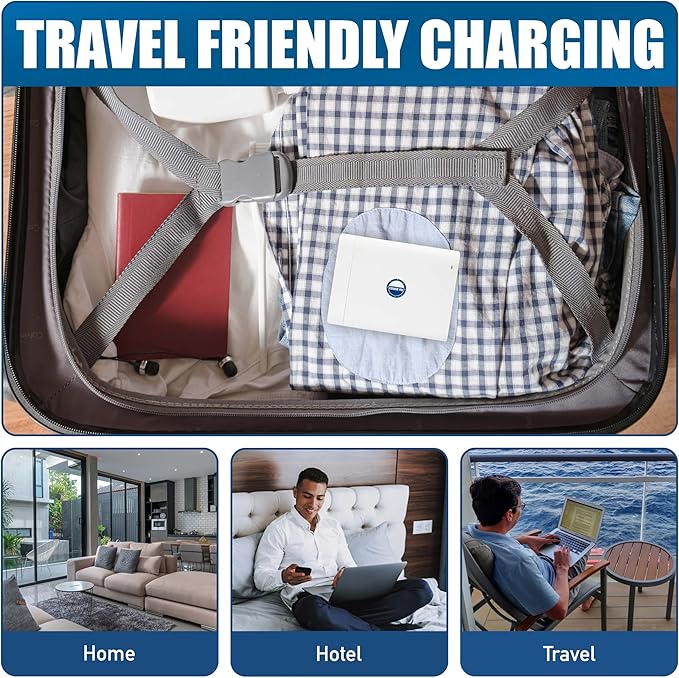 Cruise Approved Power Strip (Royal Caribbean, Disney & More) - Non Surge Charger [2 USB, 2 USB-C] 4-Port Charging Block w/Foldable Plug for iPhone, iPad, Laptops & More - Cruise Ship Essentials 2025