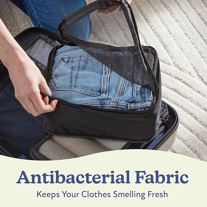 Vandel Space-Saving Compression Packing Cubes for Women, Men, Compressible Carry On Suit Case Organizer Luggage Packing Cubes for Travel Organizer Bags for Luggage and Backpacks, Suitcase Cube