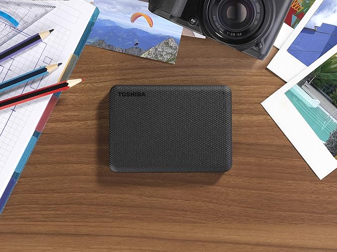 Toshiba Canvio Advance 4TB Portable External Hard Drive USB 3.0, Black - HDTCA40XK3CA