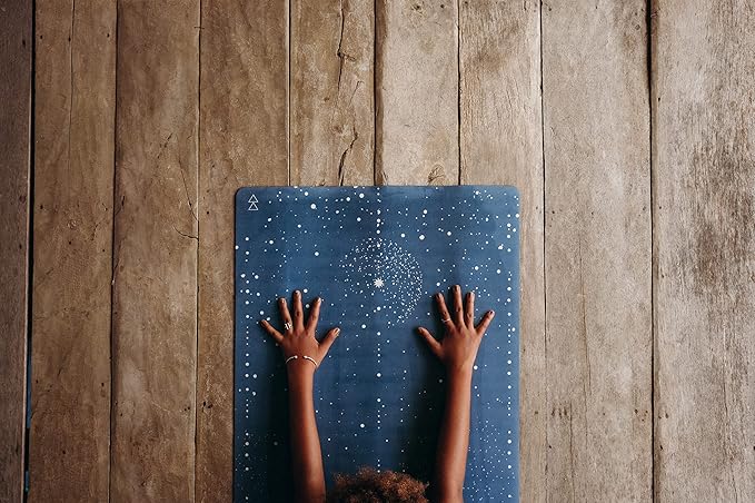 YOGA DESIGN LAB | The Combo Yoga Mat | Eco Luxury | Ideal for Hot Yoga, Power, Bikram, Ashtanga, Sweat | Studio Quality | Includes Carrying Strap!