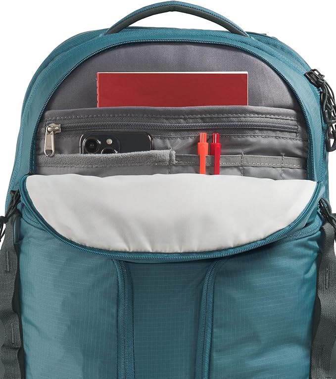 THE NORTH FACE Surge Commuter Laptop Backpack | Daypack with Water Repellent Finish, 16" Laptop Sleeve, Reflective Details, Space/Anthracite Grey, One Size