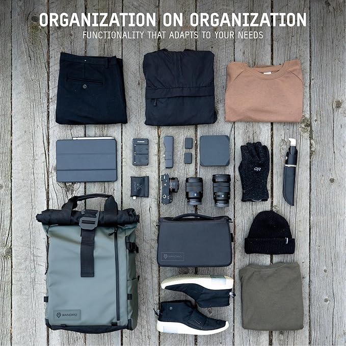 WANDRD PRVKE 31L, V3 Backpack: Weather-Resistant Travel & Camera Backpack with Laptop Sleeve, Quick Side Access, Clamshell Opening – Ideal Photography & Travel Bag (Black)