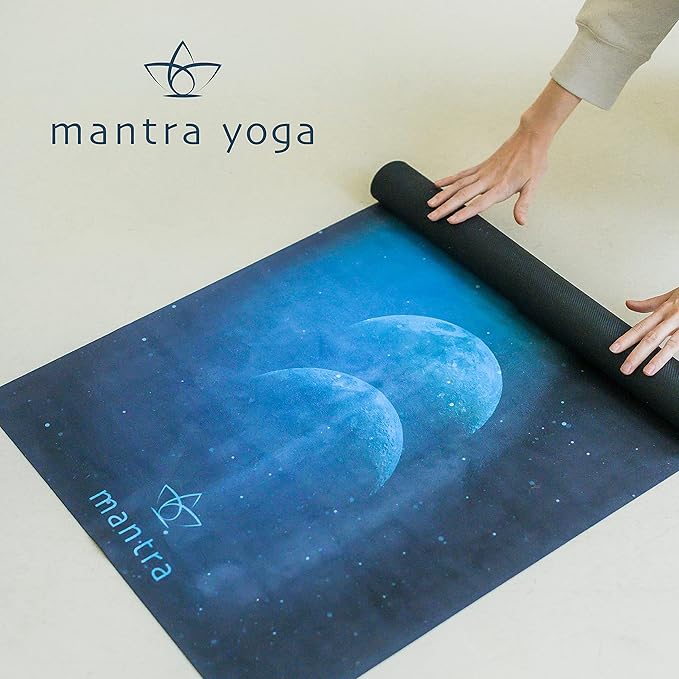 Mantra Yoga Travel PRO 1.5mm - Foldable Fitness & Exercise Mat with Bag | Lightweight, Compact & Eco-Friendly | Non-Slip & Washable | For All Types of Yoga | 72" L x 24" W | 2.6 lbs