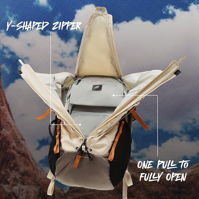 VSGO Pocket Ranger Expandable 35-43L Photography & Outdoor Backpack – Lightweight Camera Bag for Hiking, Mountaineering, Travel