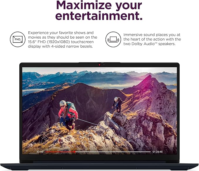 Lenovo IdeaPad 15.6” Flagship Touchscreen Laptop 2025, 10-Core Intel i5, Lifetime Office 2024, Copilot AI, 40GB RAM, 1.5TB Storage (1TB SSD + 500GB Ext), HubxcelAccessory, Long Battery, Win 11 Pro