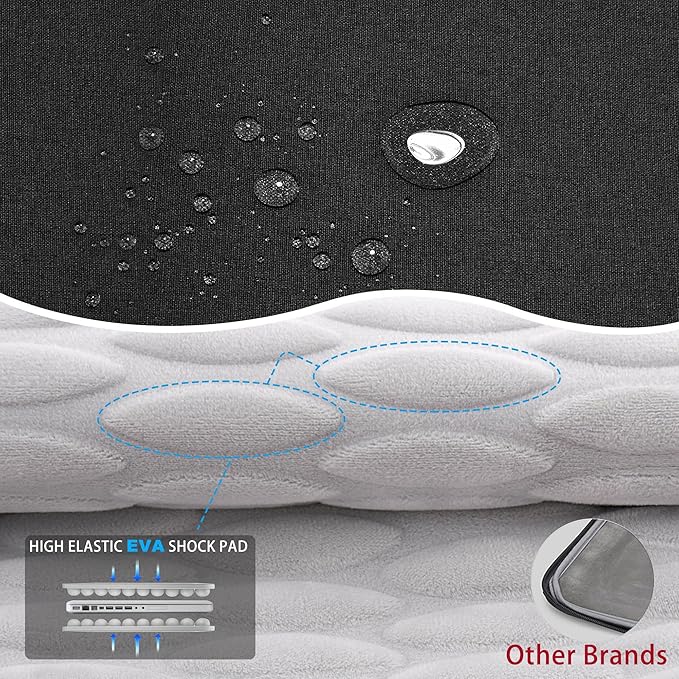 ZINZ Slim & Expandable Case 12.9 13 inch Travel Laptop Shoulder Bag for MacBook Air 13" M3/M2/M1, MacBook Pro 13" M2/M1, iPad Pro 12.9"/13"/11", iPad Air 13",B01K02