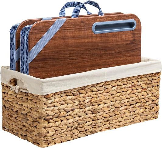 LAPGEAR Designer Lap Desk 2-Pack with Storage Basket, Phone Slot & Device Ledge – Arrow Stripes – Fits Laptops up to 15.6" – Style No. 70411