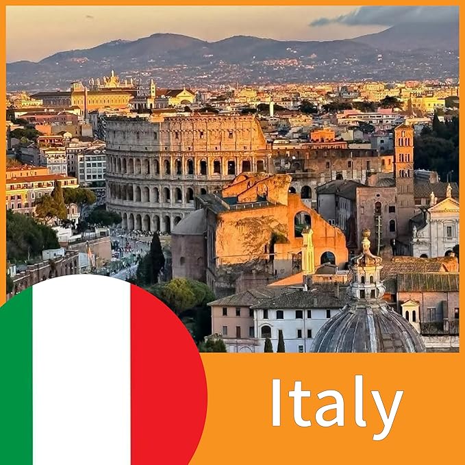 Italy SIM Card with 6GB High-Speed Fixed Data for 15 Days - Prepaid 4G/5G Mobile Internet for Travel, Work & Study - Compatible with All Phones