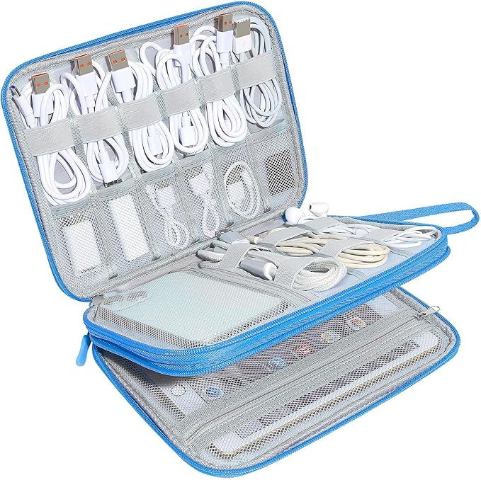CILLA Electronics Organizer Travel, Travel Cord Organizer Case, Compact Electronics Accessories Bag for Cable, Cord, Charger, Phone