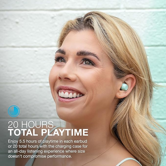 JLab JBuds Mini True Wireless Bluetooth Earbuds + Charging Case, Mint, IP55 Sweat and Dust Proof, Bluetooth Multipoint, Be Aware Audio, 3 EQ Sound Settings, Crystal Clear Calls