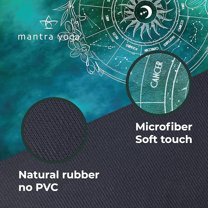 Mantra Yoga Travel PRO 1.5mm - Foldable Fitness & Exercise Mat with Bag | Lightweight, Compact & Eco-Friendly | Non-Slip & Washable | For All Types of Yoga | 72" L x 24" W | 2.6 lbs