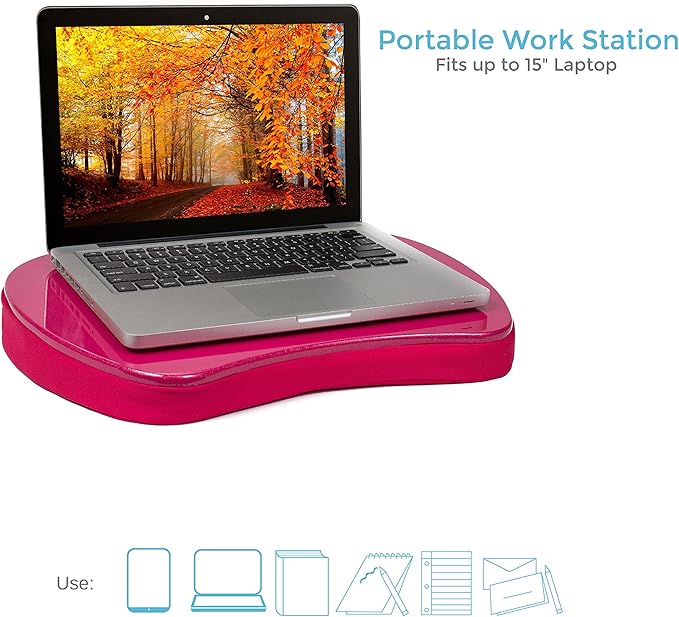 Sofia + Sam Mini Memory Foam Lap Desk Color: Pink