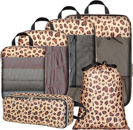 Cambond Compression Packing Cubes for Travel Women - Travel Bags Luggage Organizers Travel Essentials Compression Cubes for Travel Carry on Suitcases Organizer