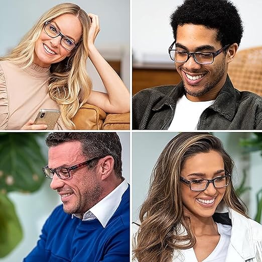 Readerest 3.0 Blue Light Reading Glasses - Lightweight Computer Glasses - Eye Strain, UV Glare Protection (Floral)