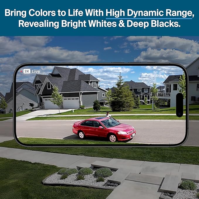 Arlo Pro XL Security Camera (6th Gen - 2025 Release) - 2K HDR, 2x Longer Battery Power, Event Captions, Emergency Response, 1-Mo. Trial of Secure Plan, 160° Field of View, Dual-Band WiFi, 1 Cam, White