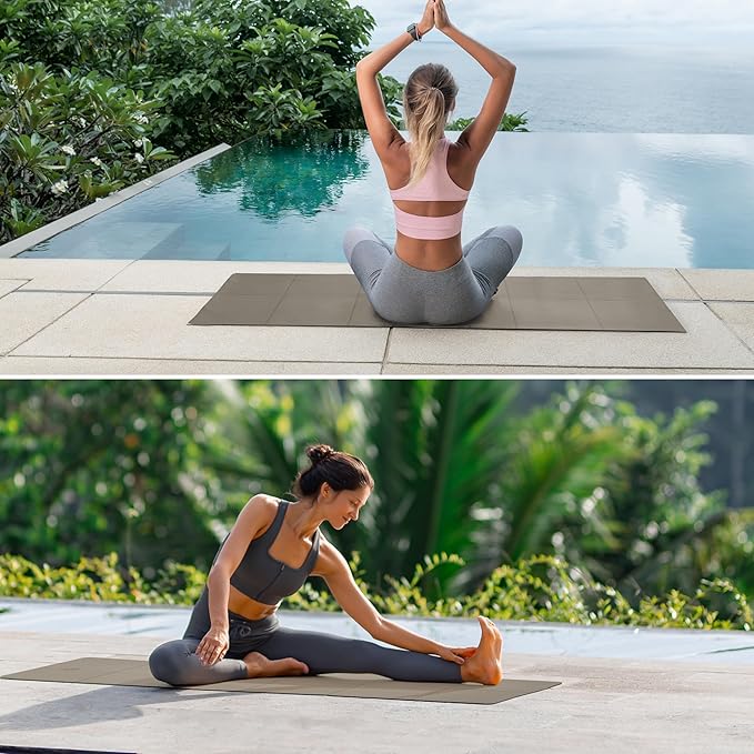 PROIRON Foldable Yoga Mat 0.24"/0.16" for Home Workout & Travel, Non Slip Travel Yoga Mats with Carry Bag, Packable Yoga Mat for Home Gym, Pilates, Fitness,Stretching