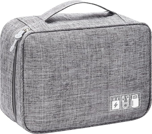 VOCUS Electronics Organizer Travel Cable Organizer Bag for Electronics Accessories, Portable Tech Carring Large Storage Case for Charger, Cord, Power Bank, Hardware