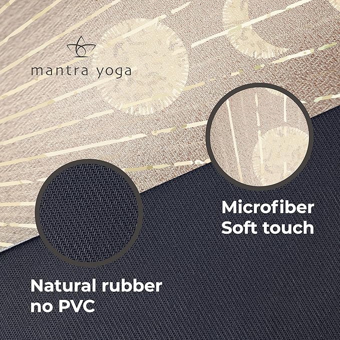 Mantra Yoga Travel PRO 1.5mm - Foldable Fitness & Exercise Mat with Bag | Lightweight, Compact & Eco-Friendly | Non-Slip & Washable | For All Types of Yoga | 72" L x 24" W | 2.6 lbs