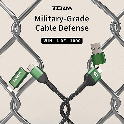 USB C for iPhone Cable, 66W 4 in 1 Charging Cable 4.4FT, Chubby USB A/C to C/liging with Light for iPhone 16e 16 15 14 Pro/MacBook/iPad/Samsung S25/Switch 2, Multi Chargers for All Devices